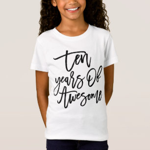 Camiseta Diez años de escritura el   negra impresionante