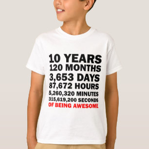Camiseta Diez Años De Ser Increíble