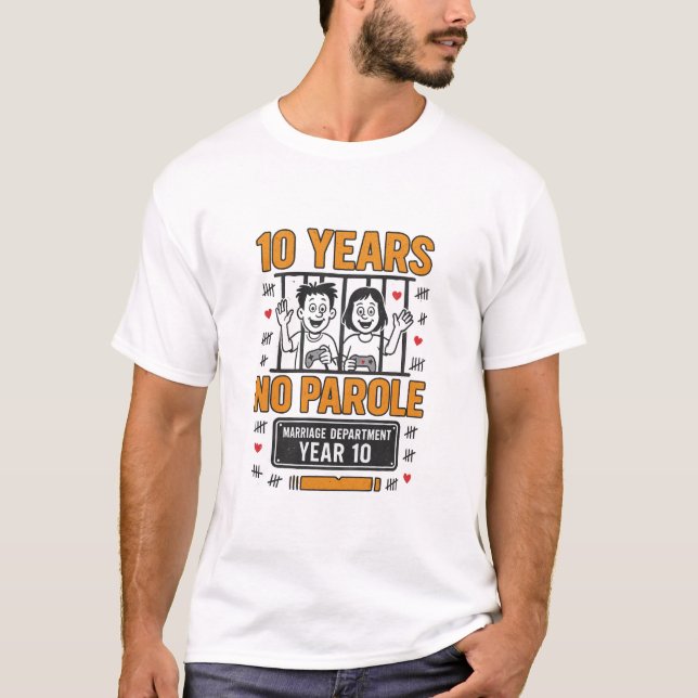 Camiseta DIEZ AÑOS, SIN PAROLA 10 Aniversario (Anverso)