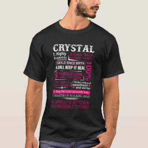 Camiseta Diez Hechos Sobre El Nombre De Crystal