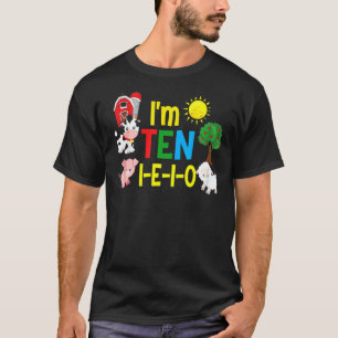 Camiseta Diez I E I O Fiesta de la granja 10.º Chica de cum