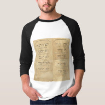 Diez Mandamientos Básico 3/4 Sleeve Raglan T