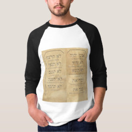 Camiseta Diez Mandamientos Básico 3/4 Sleeve Raglan T