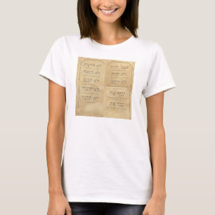 Camiseta Diez mandamientos Círculo de flor de Bella+Canvas