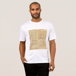 Camiseta Diez mandamientos para competidor deportivo T-Shir