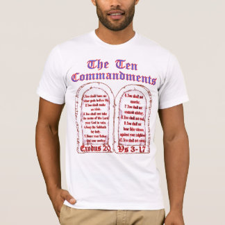 Camiseta Diez Mandamientos Unisex Personalizado Gráfica cam