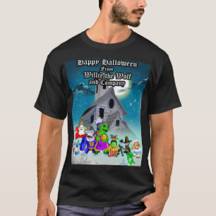 Camiseta Diez pequeños monstruos Feliz Holloween (V1)