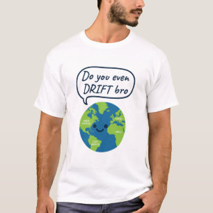 Camiseta Diferencia continental divertida por la geografía