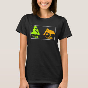Camiseta Diferencia Entre Yoga Y Vodka Día De San Patricio