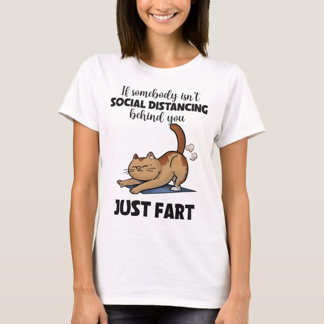 Camiseta Diferencia social de gato divertida (Anverso)