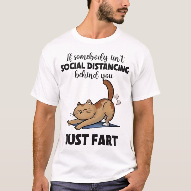 Camiseta Diferencia social de gato divertida (Anverso)