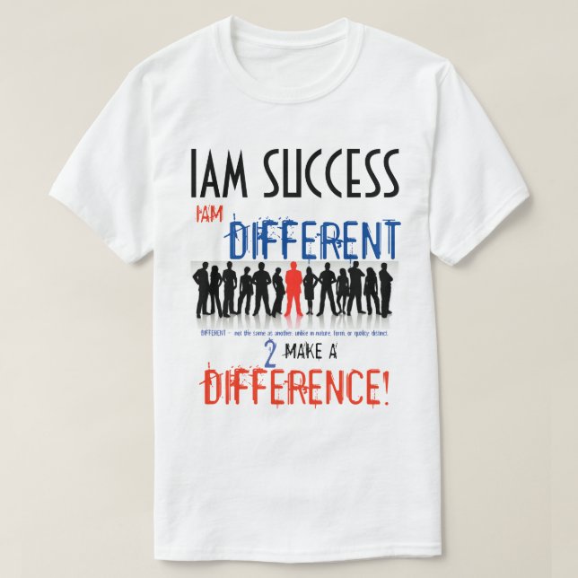 Camiseta DIFERENTE (Diseño del anverso)