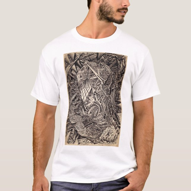 Camiseta Diferente (habitante de caverna), por Brian Benson (Anverso)