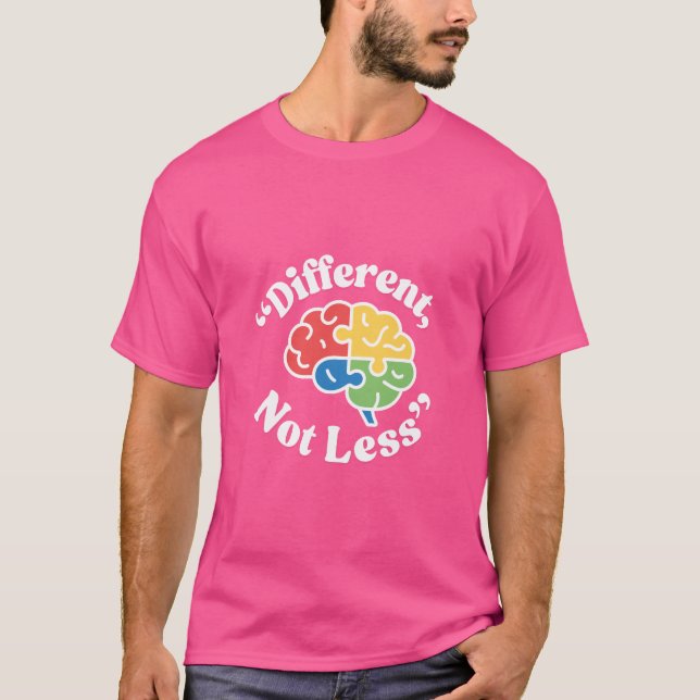 Camiseta Diferente, No Menos (Anverso)