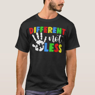 Camiseta Diferente, No Menos Autismo Awareness Mes Support