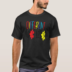 Camiseta Diferente No Menos Autismo Conciencia Colorosa Puz