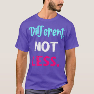 Camiseta Diferente, No Menos Conciencia Sobre La Discapacid