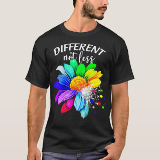 Camiseta Diferente, no menos, el rompecabezas del autismo g