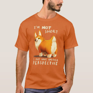Camiseta Diferente perspectiva Cute Corgi Perro Fluffy Anim