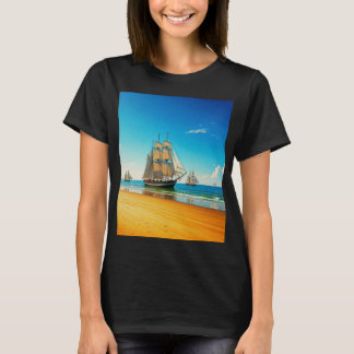Camiseta Diferentes barcos flotando en el agua