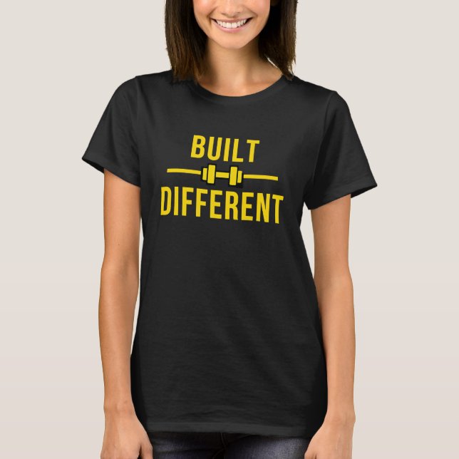 Camiseta Diferentes Gimnasio Fuerte Construido Se Centran M (Anverso)