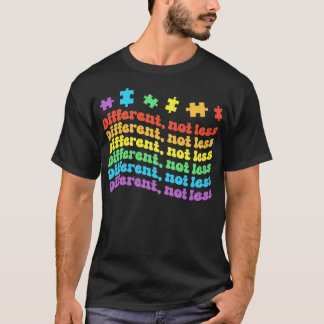 Camiseta Diferentes, no menos rompecabezas, de la concienci