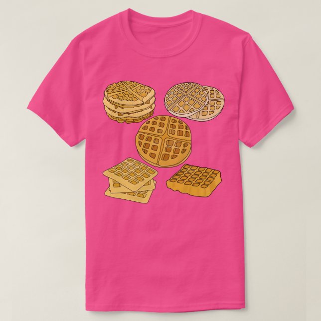Camiseta Diferentes tipos de gofres (Diseño del anverso)