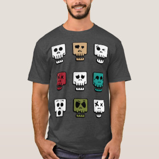 Camiseta DIferentes tipos de Skeleton Skeleton Skull