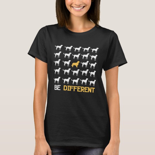 Camiseta Different Golden Retriever  Dog Holder (Anverso)