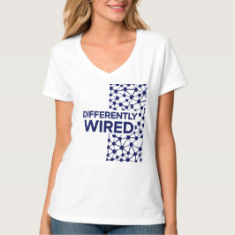 Camiseta Differently Wired – Autism Awareness Month Blue