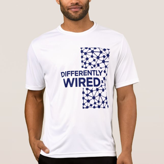 Camiseta Differently Wired – Autism Awareness Month Blue (Anverso)