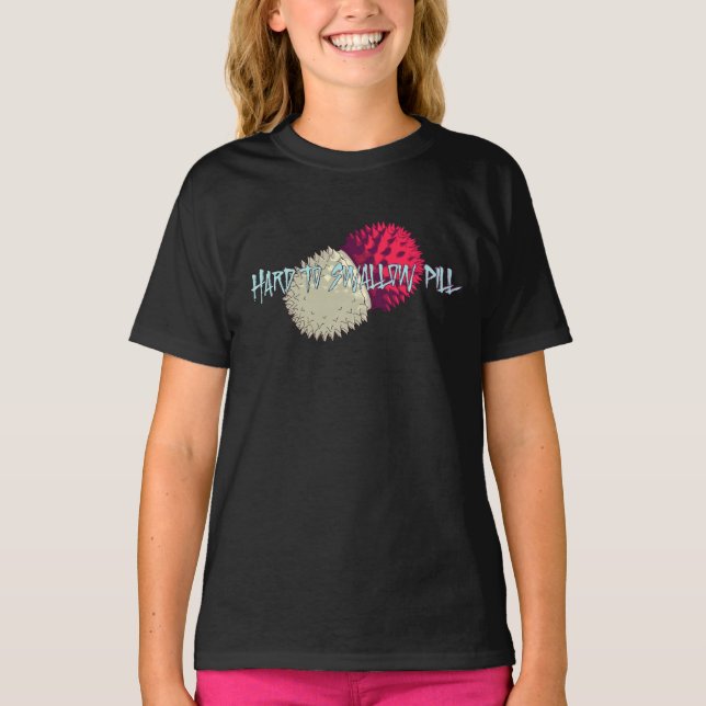 Camiseta Difícil de tragar pastillas (Anverso)