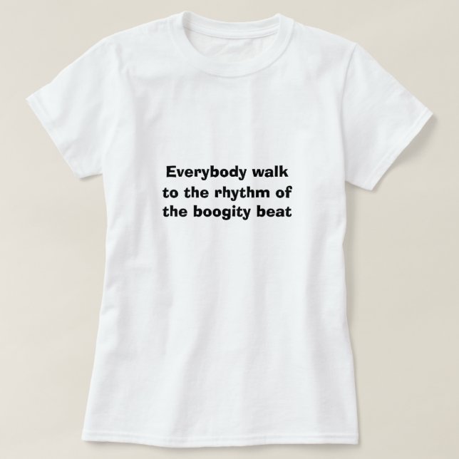 Camiseta DIFÍCIL Novedad DE LOS deportes CAMINA AL GOLPE DE (Diseño del anverso)