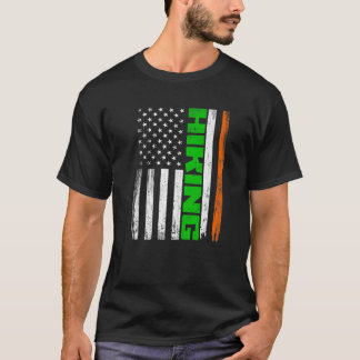 Camiseta Difícil Senderismo Bandera Estadounidense Divertid