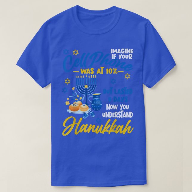Camiseta Difícil teléfono celular de Hanukkah Chanukah Meno (Diseño del anverso)