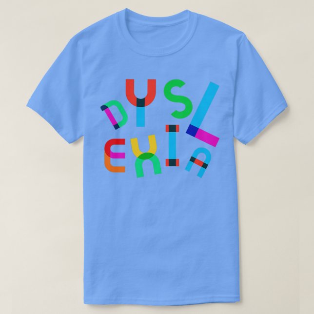 Camiseta Dificultades para el aprendizaje de la sensibiliza (Diseño del anverso)