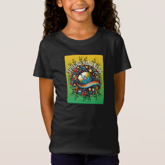 Camiseta Difunde Amabilidad Arte Colorido del Mundo