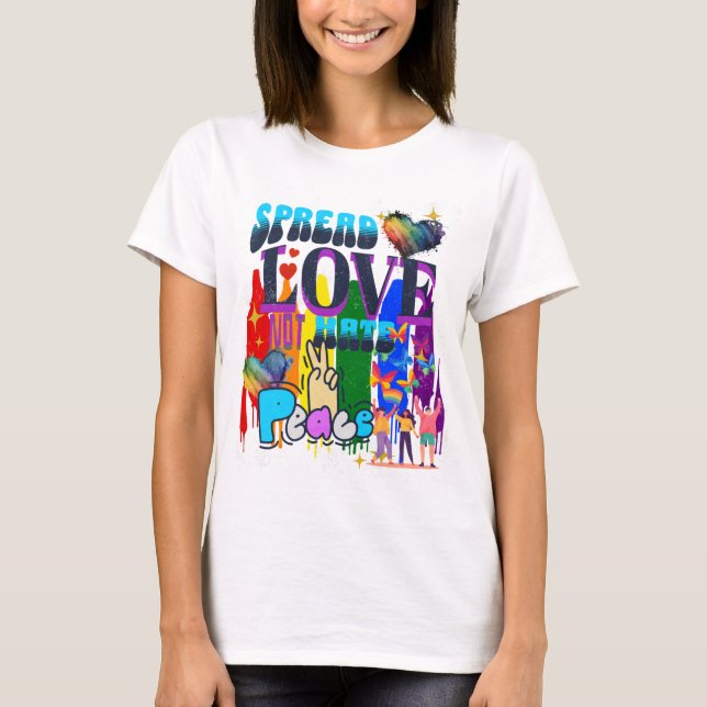 Camiseta Difunde Amor, No Odio | Orgullo  (Anverso)