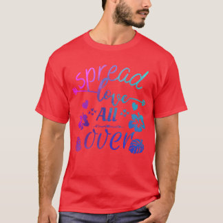 Camiseta Difunde amor sobre el regalo