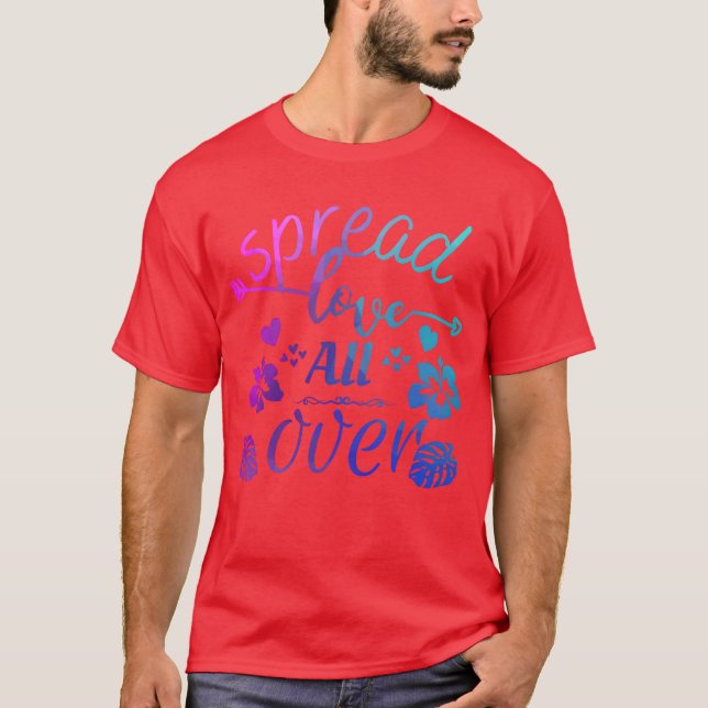 Camiseta Difunde amor sobre el regalo (Anverso)