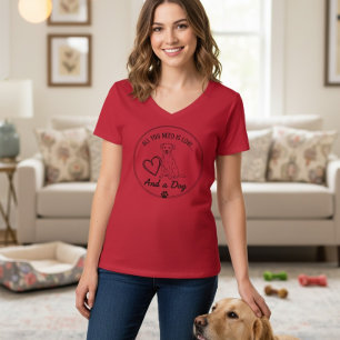Camiseta Difunde amor y aprecio por los perros con esta enc