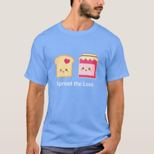 Camiseta Difunde el amor con Tostada y Mermelada Monas