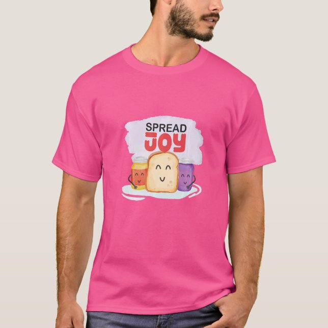 Camiseta Difunde Joy Peanut Butter Y Jelly Delicious Sand (Anverso)