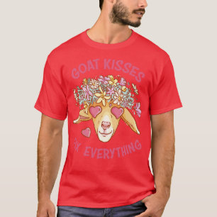 Camiseta Difundir amor y risa con nuestros besos de cabra