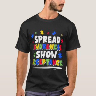 Camiseta Difundir Conciencia Mostrar Aceptación Conciencia