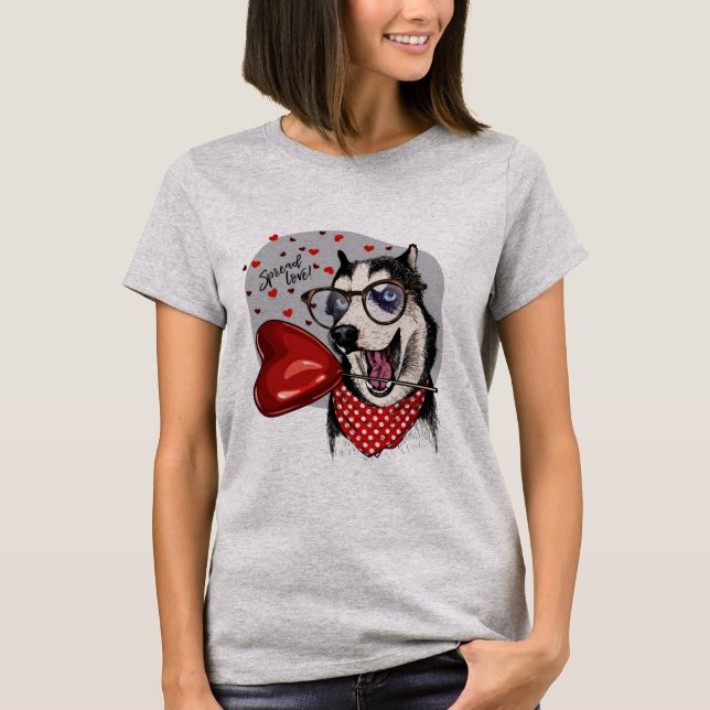 Camiseta Difundir El Amor Husky (Anverso)
