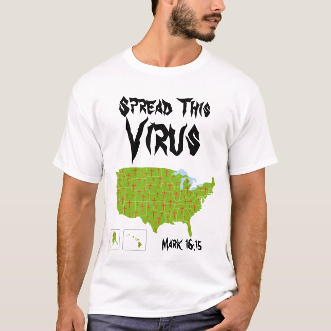Camiseta Difundir este virus (Anverso)