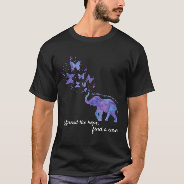Camiseta Difundir La Esperanza Encuentra Una Cure Alzheimer (Anverso)
