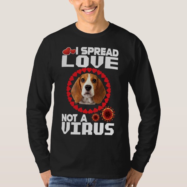 Camiseta Difundo El Amor No Un Virus Para El Perro Chihuahu (Anverso)