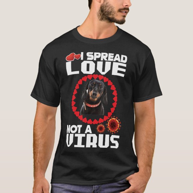Camiseta Difundo El Amor No Un Virus Para Los Amantes Del P (Anverso)